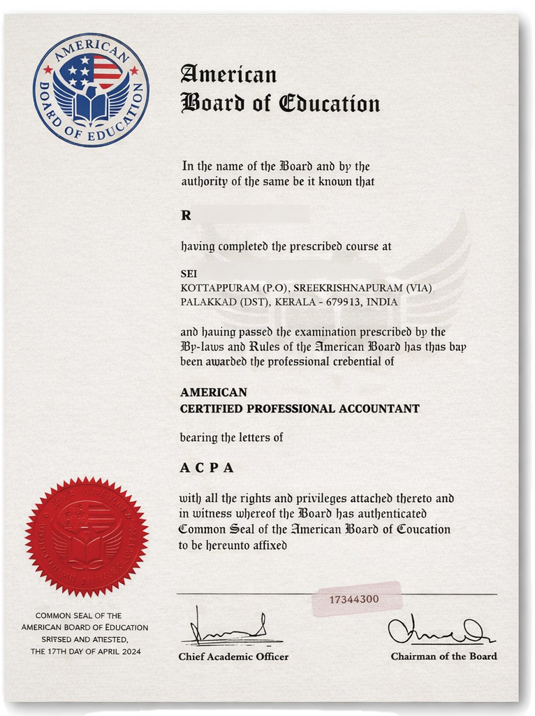 Fine Arts Bar Academy brochure cover